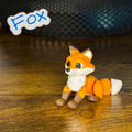 Flexi Articulated Fox – Cute 3D Printed Toy | Frolicky Fox Fidget Animal Gift