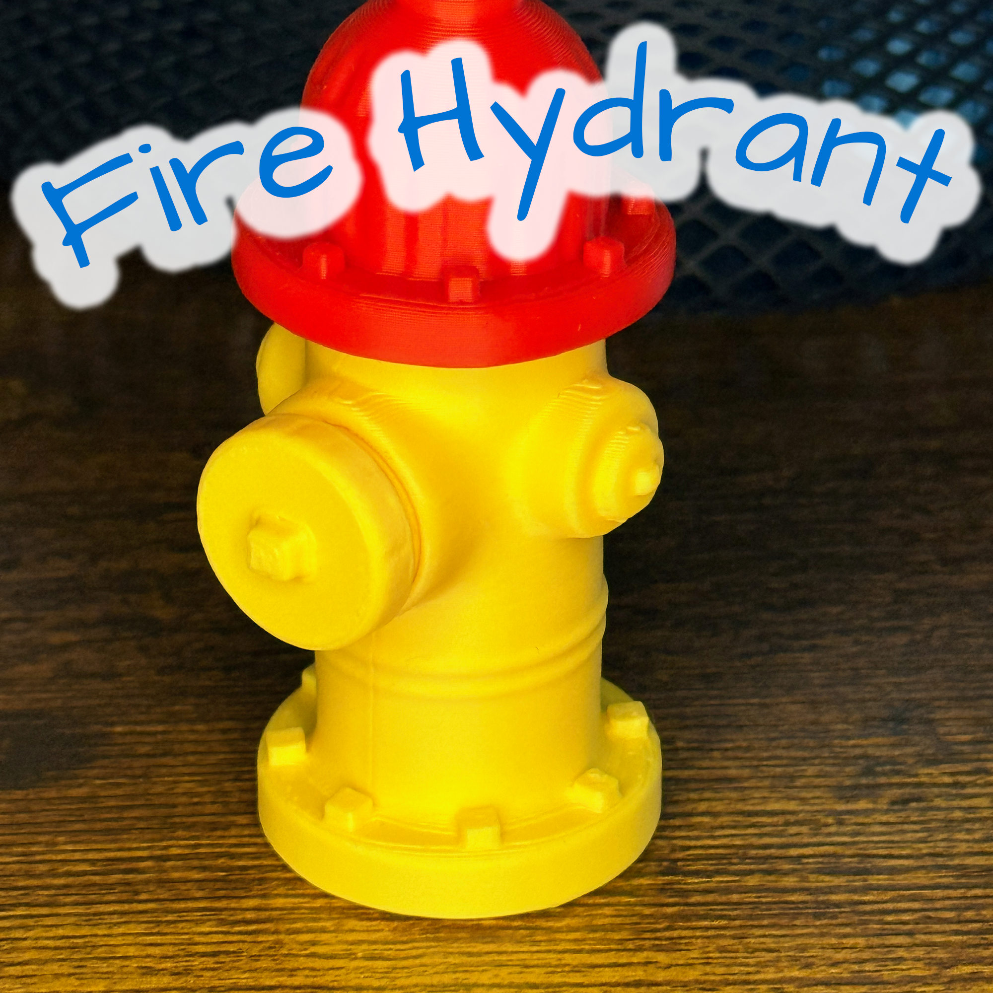 3D Printed Fire Hydrant Clicker – Cute Fidget Toy for Stress Relief