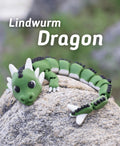 Lazy Lindwurm Dragon – Articulated Fidget Toy | 3D Printed Fantasy Creature